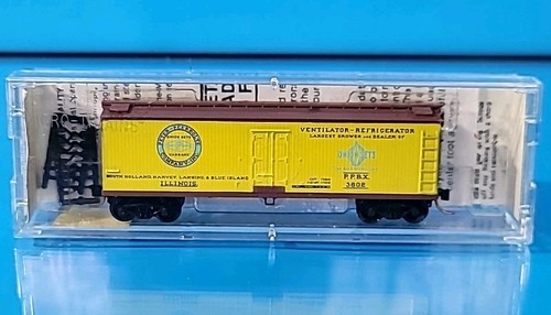 Micro-Trains 47040 N Scale 40' Dbl Sheathed Wood Reefer Peerbolte Onion Sets - Picture 1 of 2