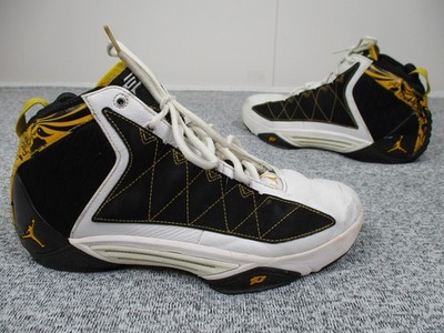 Jordan Shoes Men's 10 White Black Yellow Basketball CP3 II Chris Paul Limited