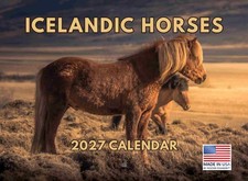 Icelandic Horses 2027 Calendar American Made In The USA