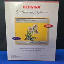Sealed Vtg Bernina Embroidery Software Designer Version 3 Dongle Serial Cable CD