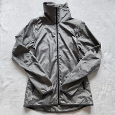 Nike Marled Gray Zip Lightweight Jacket XS - EUC