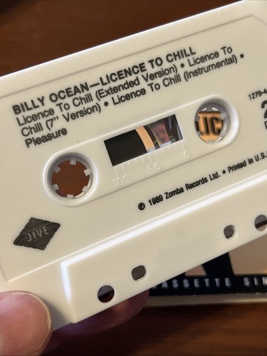 Billy Ocean : Licence To Chill Cassette Single Tested Remixes 1989 - Picture 4 of 6