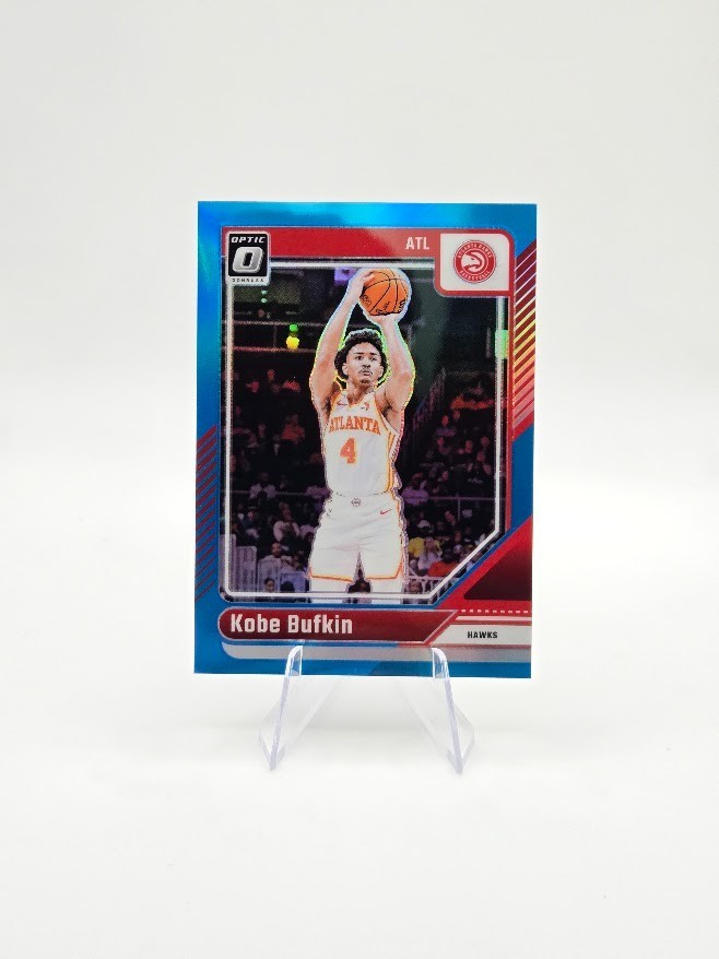 Kobe Bufkin 2024-25 Panini Donruss Optic Aqua SP /225 #223 Hawks