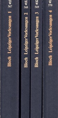 Ernst Bloch - Leipziger Vorlesungen zur Geschichte der Philosophie Bd. 1-4