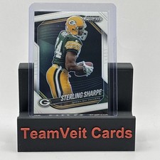 2025 Panini Prizm Black  Sterling Sharpe #63 White Prizm /175