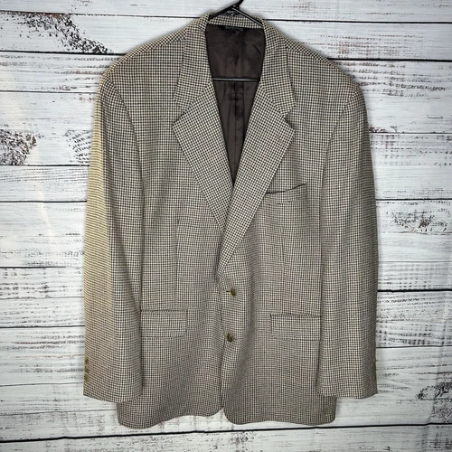 Giacca blazer cappotto sportivo vintage Burberrys pied de poule lana Union Made taglia 46L
