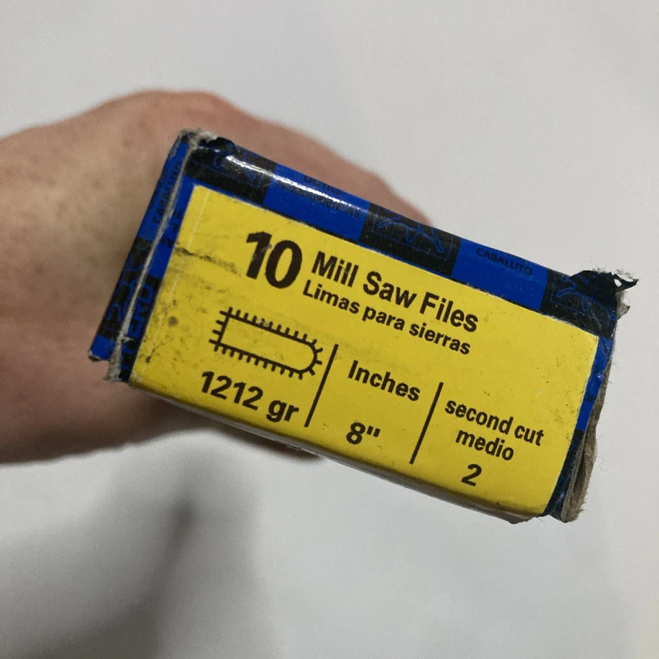 PFERD Mill Saw Files (10 Pack) 8” Second Cut 1212 Gr EDP 19017  - Image 2 of 4