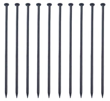 Rebar Stakes ， 16 Inch ，1/2 Inch Diameter Galvanized Steel Ground Anchors Hea...