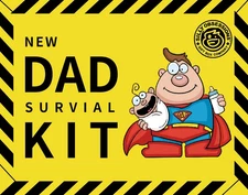 New Dad Survival Kit – Funny Gift for New Dad, Dad to Be, Gag Gift for Men, Firs