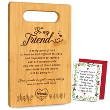 Best Friendship Birthday Gifts for Women 11.8”L x 7.8”W x 0.40”H, Bamboo 