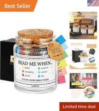 Colorful Scripture Cards in Glass Jar   A Thoughtful Gift for Spiritual Growth