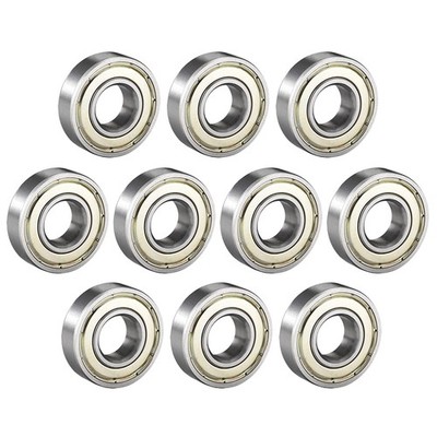 10pcs 6001ZZ Ball Bearings Double Shield 12x28x8mm High Carbon Steel Z1