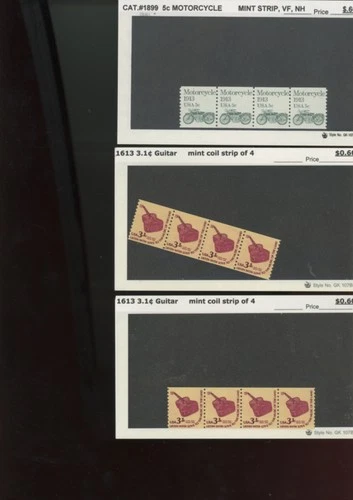 USA Stamps Postage Coils Strips Collection mnh see dealer card description (goo5