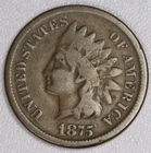 1875 1C Indian Head Cent