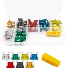 70 Pcs Standard Fuse Assortment Kit 5A 7.5A 10A 15A 20A 25A 30A Mini Colorful In