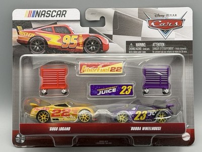 Disney Pixar Cars Nascar Series 2 Pack Gogo Logano 22 & Bubba Wheelhouse 23 NEW