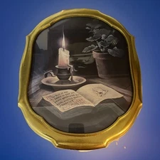 Vtg Home Interiors Gold Frame - J. Ross 'The Fruit of the Spirit' Picture Print