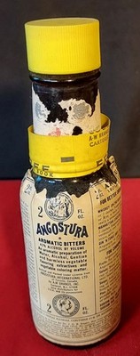 ca 1971-74 Angostura Aromatic Bitters 2 fl. oz. Bottle - EMPTY - A-W Brands