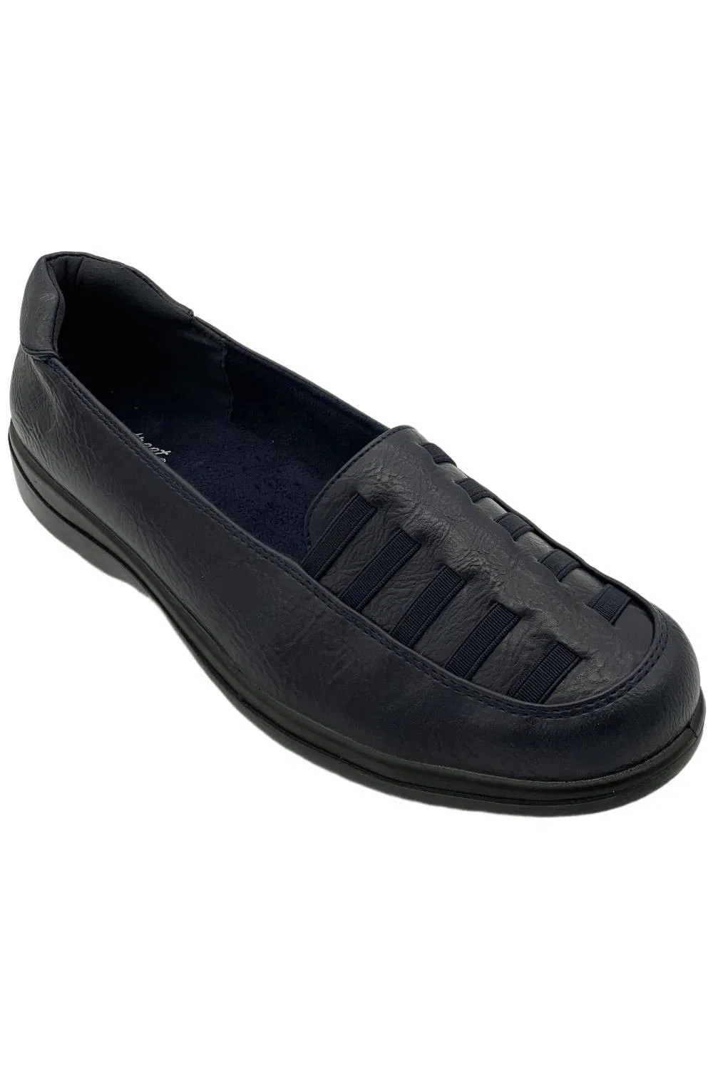 Easy Street Womens Genesis Slip On Loafers Navy 7790₽