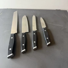 J.A. Henckels 4-Pc Stainless Steel Knife Set 8 5” - 1/2”, 5” & 3-1/2” w/o Box