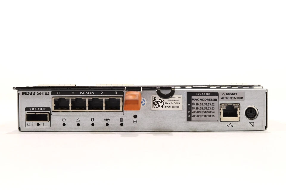 Dell PowerVault MD3200i iSCSI 4-Port Controller Module Dell P/N: 0770D8 Tested - Image 4 of 4