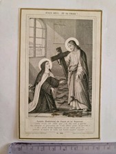 Santino Holy Card  Santa Maddalena dei Pazzi e Gesù Pannier PL 869 PG181