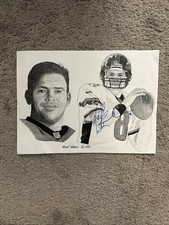 Mark Brunell Signed Jacksonville Jaguars 8x10 Drawing
