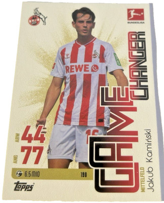 Topps Match Attax Bundesliga 2025/26 Karte 190 Jakub Kaminski Game Changer