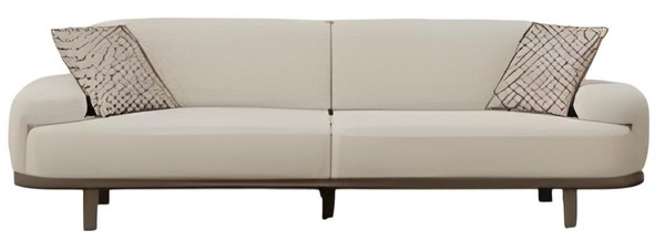 Beigefarbenes 3-Sitzer Sofa – Weiches Stoffsofa FüR Ihr Wohnzimmer-image