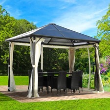 Produktbild - BRAST Pavillon Aluminium 3x3m beige Garten Pavilon Pavillion Festzelt 2.Wahl