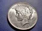 Near Gem BU 1923-P U.S. Peace Dollar