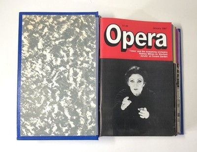 Opera Magazine 1987 Volume 38 in Cordex Binder, 13 Editions inc Festival Issue