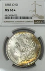 1883 O $1 MORGAN DOLLAR  NGC •MS 63* (Star)