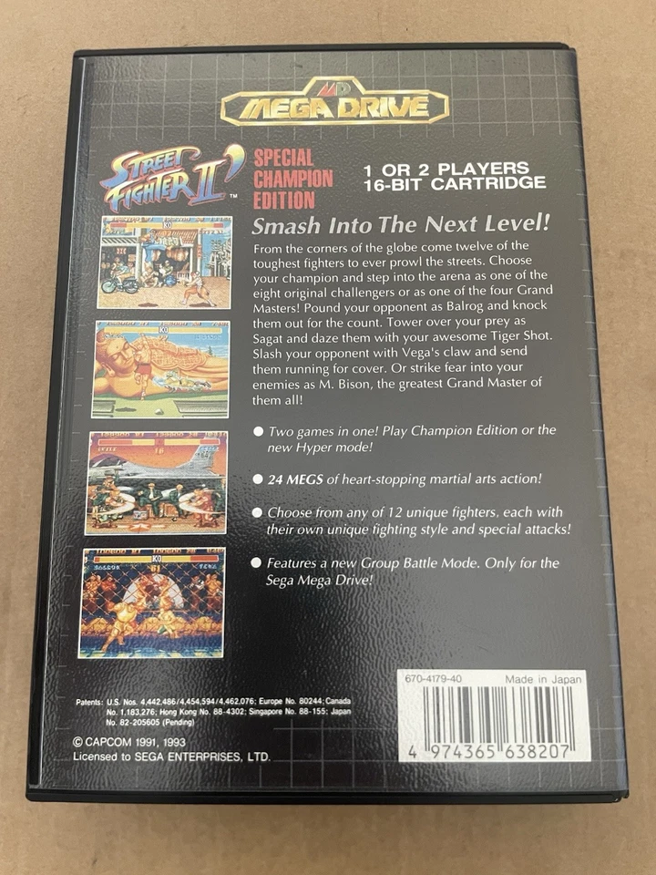 Sega Street Fighter 2 Special Champion Edition CIB Asian Version Fast Despatch - Image 3 of 4