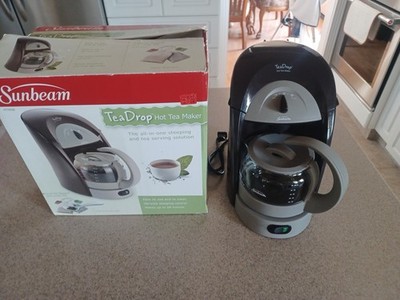 Sunbeam Tea Drop Hot Tea Maker Black HTM5 28 oz Tested and Works