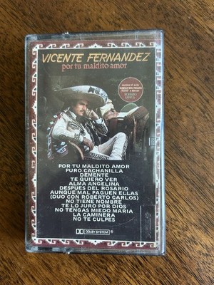 Vicente Fernandez - Por Tu Maldito Amor Cassette (CBS, 1989) Ranchera Mariachi 