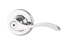 Kwikset 300BL-26 Balboa Privacy Door Lever Set, Polished Chrome
