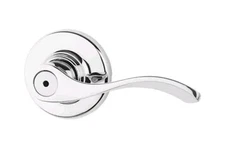 Kwikset 300BL-26 Balboa Privacy Door Lever Set, Polished Chrome