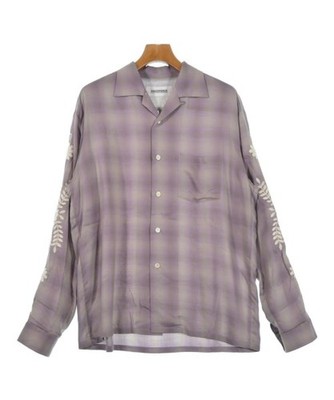 DISCOVERED Casual Shirts PurplexGray(Check Pattern) 2(Approx. M) 2200629025066