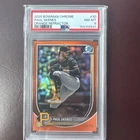 2025 BOWMAN CHROME #30 PAUL SKENES ORANGE REFRACTOR /25 Psa 8 Investment Card🔥