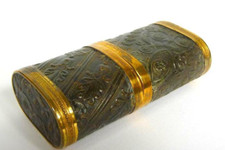 Zigarillos Etui N&auml;hutensilien Papiermach&eacute; 19 Jh. Frankreich