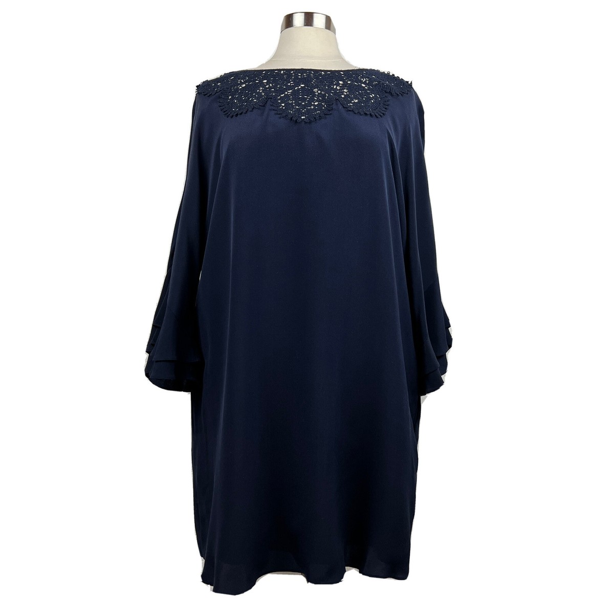 Kobi Halperin Dress XL Womens Blue Silk Long Sleeve Shift Mini Lace 3/4 Sleeves | eBay Kobi Halperin Dress XL Womens Blue Silk Long Sleeve Shift Mini Lace 3/4 Sleeves | eBay