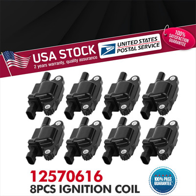 Set of 8 OEM Replace 12611424 Ignition Coil LS3 LT1 LSA L83 L86 D510C 12570616