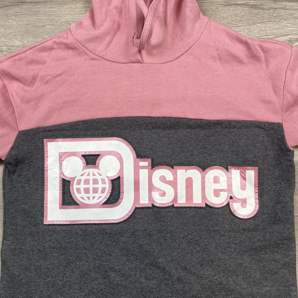 Sudadera para mujer Walt Disney World XS gris rosa con capucha parques de Disney Foto 4 de 4