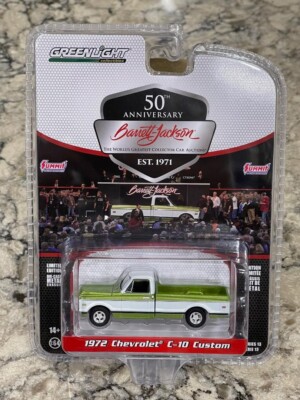 Greenlight Barrett-Jackson Series 13 1972 Chevrolet C-10 Custom Green/White 1/64