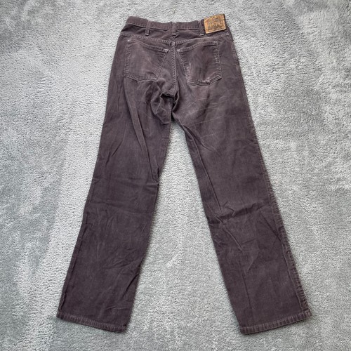 VTG Plain Pockets Pants Mens 28x30 Purple Brown Corduroy Straight 70s JC Penny - Imagen 4 de 9