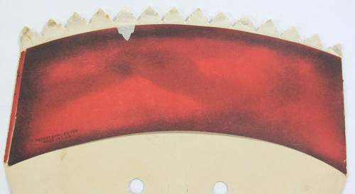 3 ~ 1940-50 Navidad Papá Noel Troquelado Máscara Facial 11” x 12 1/2” - Imagen 5 de 6