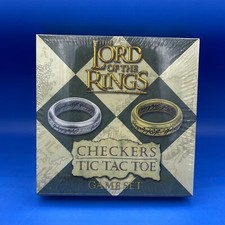 the lord of the rings checkers tic tac toe game set