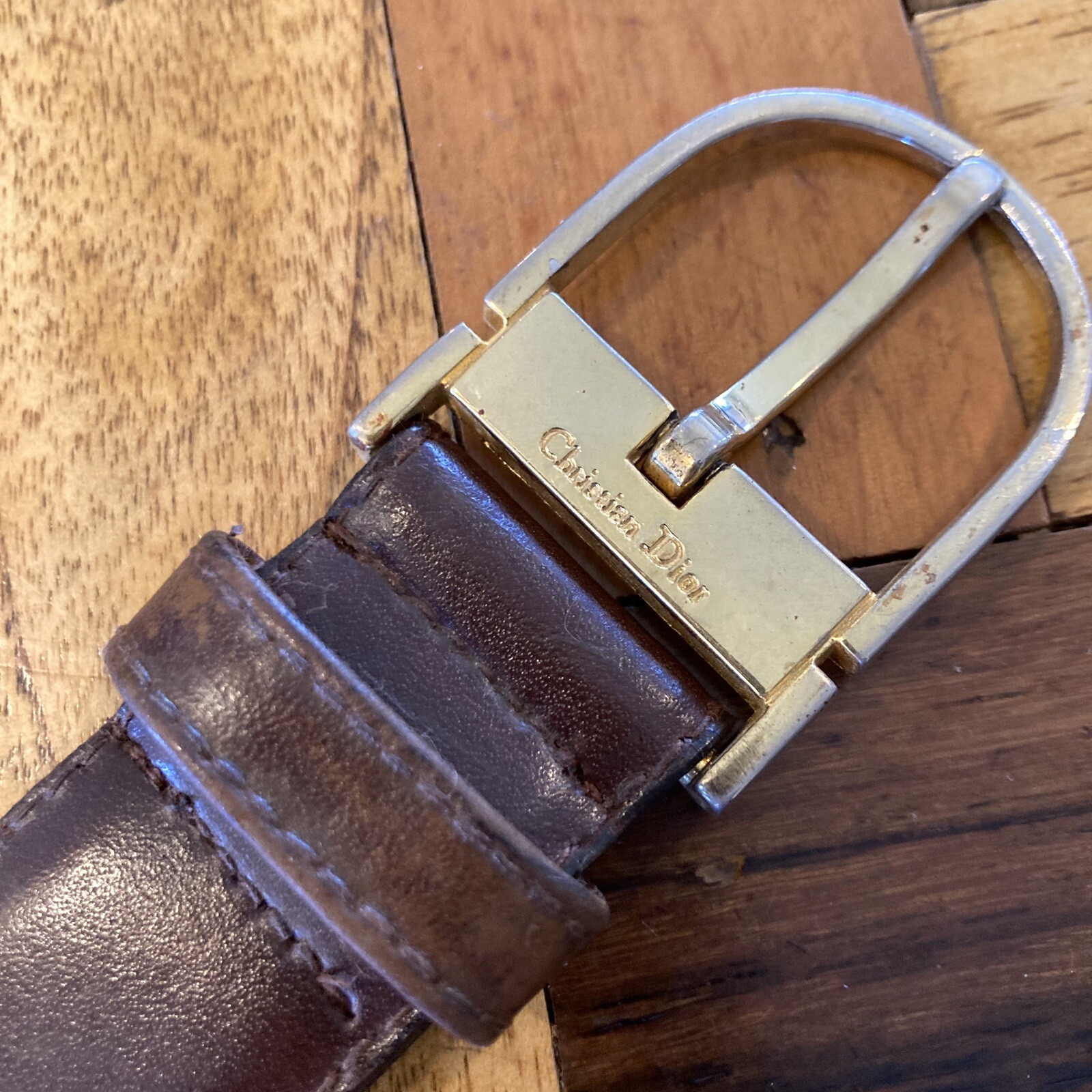 Christian Dior Solid Brown Split Leather Luxury M… - image 6