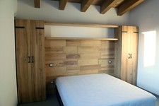 Camera COUNTRY a ponte +2 mensole testiera a parete + comò e armadi SU MISURA